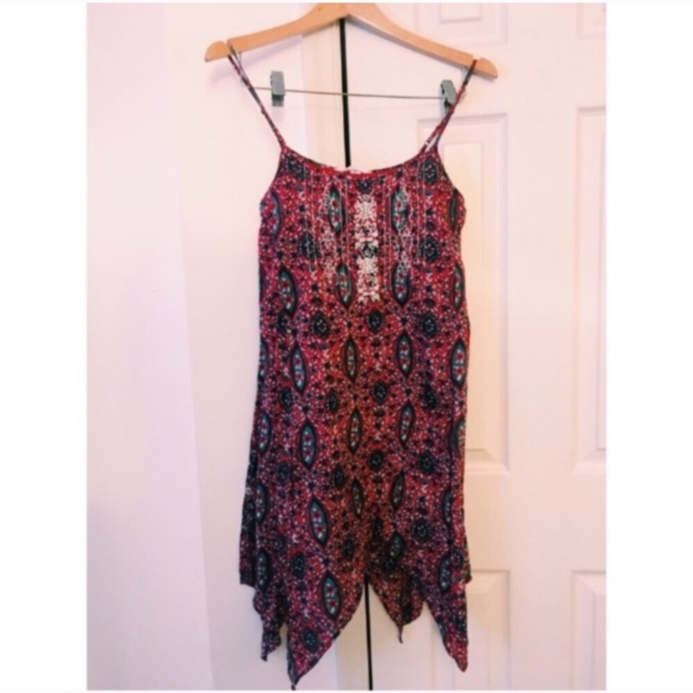 Sun & Shadow Patterned Sun Dress
